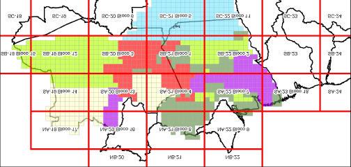 Convênio previsto entre o EB/ MMA e IBGE/ MMA 14 Aqui podemos visualizar a compartimentação da área total em subáreas, que estarão a cargo das Divisões de Levantamento e do Centro de Imagens e