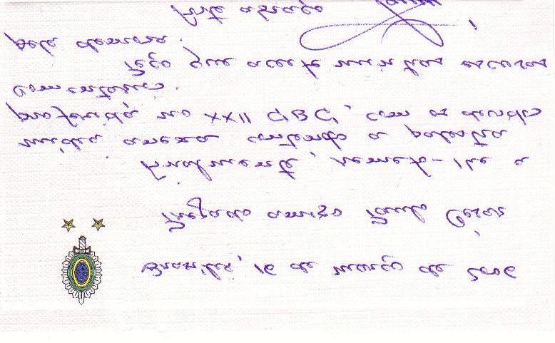 NOTÍCIAS NACIONAIS Correspondência enviada pelo Gen. Div. Eng. Mil.