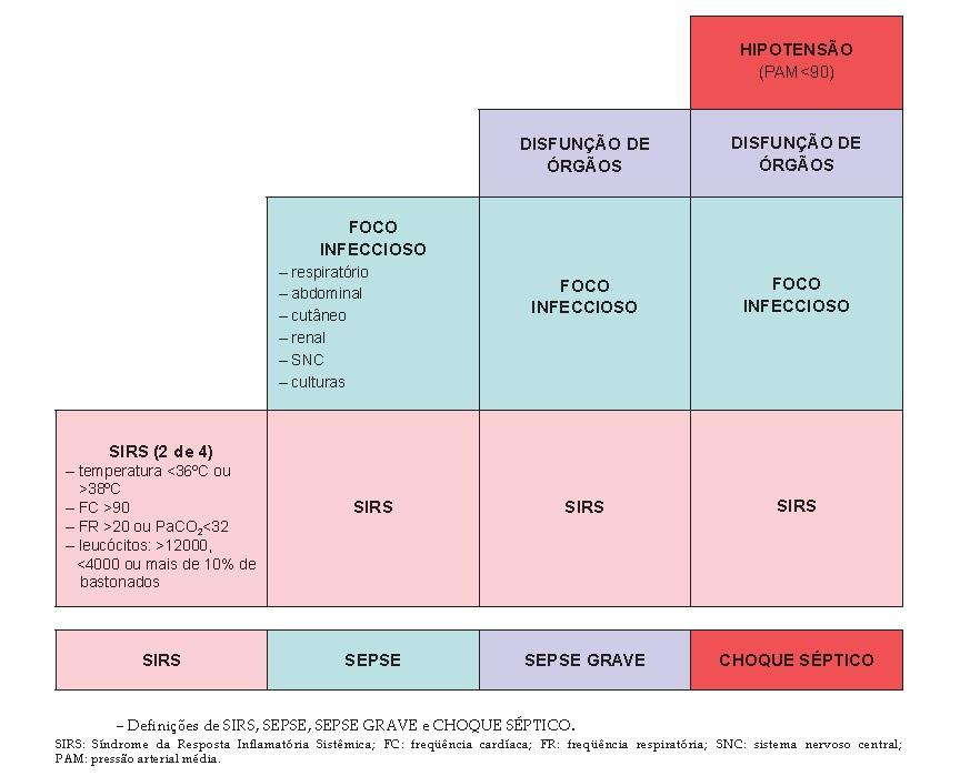 O ILAS(Instituto Latino Americano de Sepse) não adotou a definição de SEPSE 3, iniciada em 2017, mantendo a nomenclatura e a hiperlactatemia, por entender