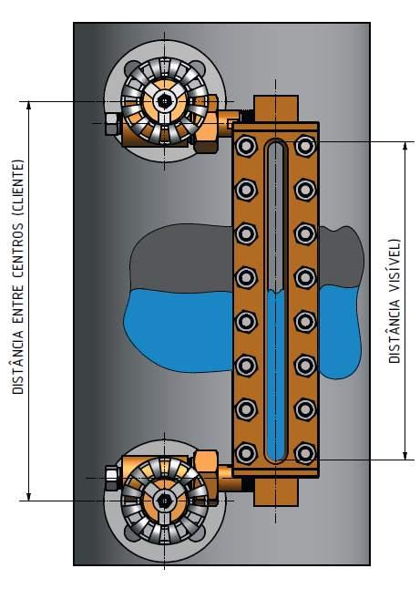 CARACTERISTICAS Visor de nível - modelo 050.