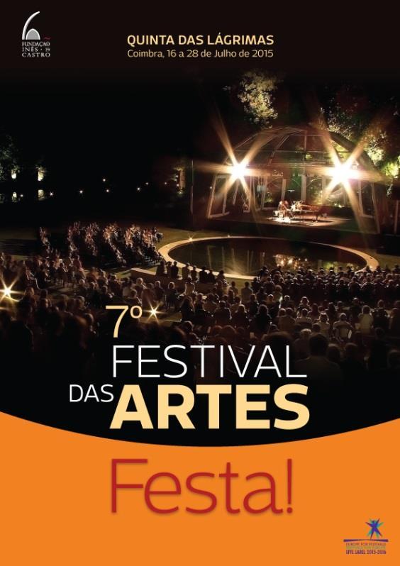 6 A Fundação Luso apoia o Festival das Artes De 16 a 28 de Julho de 2015 na Quinta das Lágrimas em Coimbra COMUNIDADE O Festival das Artes é um festival anual e este ano realizou a sua 7ª edição.