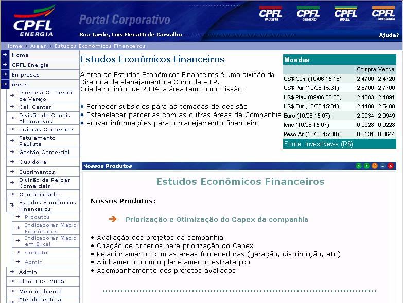 Visualização do Portal