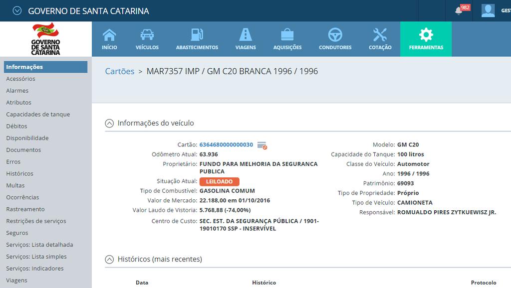 Cartão desconhecido: Código 33 Acesse: Informações do veículo > número do cartão associado, peça ao condutor que confirme a numeração que está sendo digitada no posto.