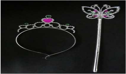 TIARA 18 CM VARINHA 20 CM 600 R$ 1,23