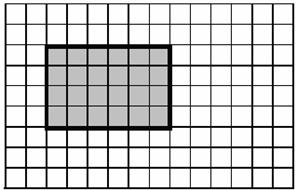 A) 5 B) 7 C) 8 D) 12 Dentre as casas que o cavalo poderá alcançar, partindo da casa f5 e fazendo uma única jogada, estão: (A) g3 ou d6 (B) h5 ou f3 (C) h7 ou d7 (D) d3 ou d7 2 - Os retângulos da