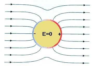 Capítulo 1 No interior de um condutor em equilíbrio electrostático, o campo eléctrico tem de ser nulo ( E = 0), caso contrário ter-se-ia uma força eléctrica aplicada às suas cargas livres e estas