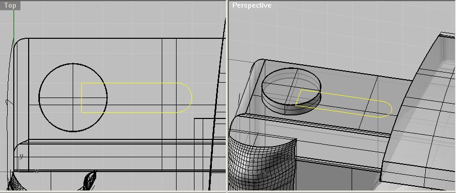 Figura 24 Estrudaremos essa curva 0.1 cm para cima. 14.