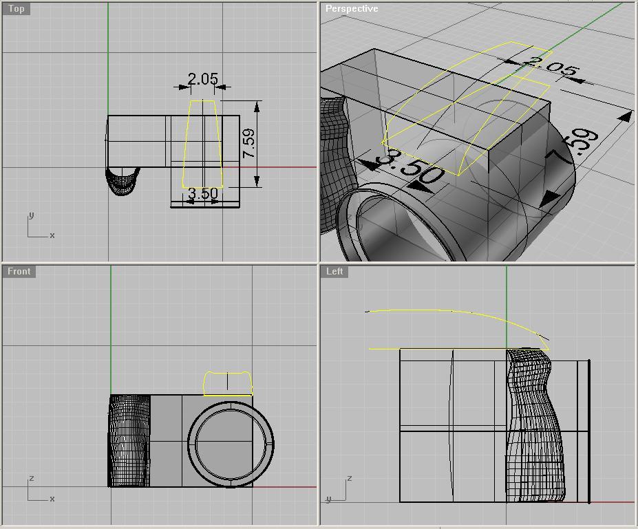 6. Desenharemos as curvas que determinam a forma da região relativa ao