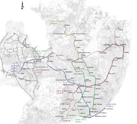 Plano de Expansão 2009 O atual projeto de expansão da rede do ML tem como base o Plano MOPTC de 2009, retirando as extensões previstas do Rato ao Cais do Sodré e a projetada de S.