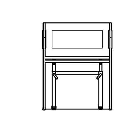 CALL CENTER Baia simples Simple Estación Front View Side view 490 25 385 CALL CENTER Baia simples com complemento Simple cubicle with supplement Estación simple con complemento Front View Side view