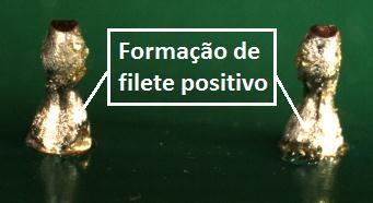 convencionais deverão ter no mínimo 75% de seus furos metalizados preenchidos com pasta de solda totalmente refundida e em contato tanto com o terminal do componente quanto com a parede do PTH.