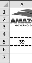 O atalho d tclado o ícon são, rspctivamnt, (A) (B) Ctrl + E Ctrl + C (C) Ctrl + O (D) Altl + C (E) Alt + E 39 A planilha a sguir foi criada no