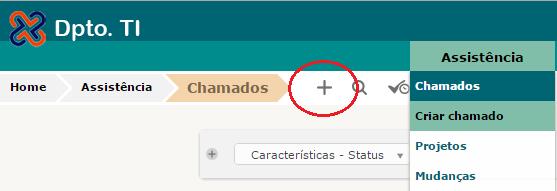 5 Abrir novo chamado Há dois caminhos para abrir um chamado.