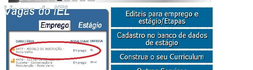 ANEXO I PASSO A PASSO PARA REALIZAR CORRETAMENTE SUA INSCRIÇÃO: 1º