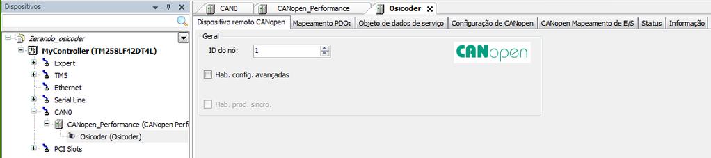 Configurar o Encoder Dê um duplo-clique em Osicoder, configure o ID do nó (que