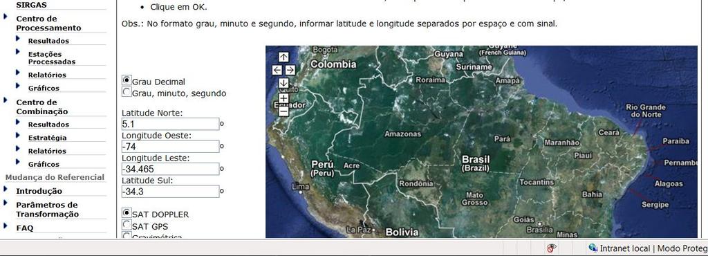 REDE DE REFERÊNCIA: MARCOS GEODÉSICOS Como obter as informações dos marcos