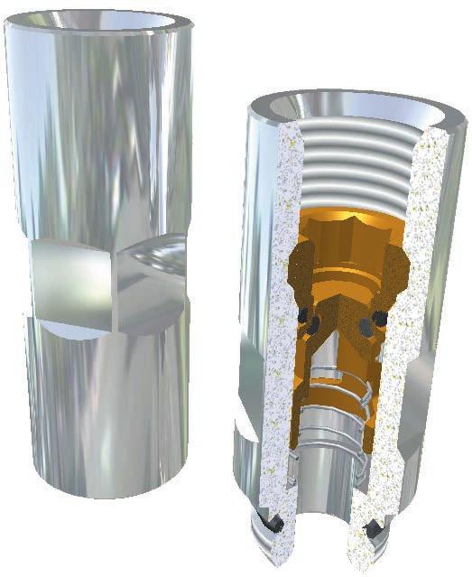 VLVES UNIDIRECIONIS CHECK VLVE Materiais de Construção Latão (EN 114CW14N) niquelado O Ring em NR antióleo Mola de inox Pressão de trabalho: 1 a 1 ar (,1 a 1 MPa) Pressão de abertura:, ar (,MPa)