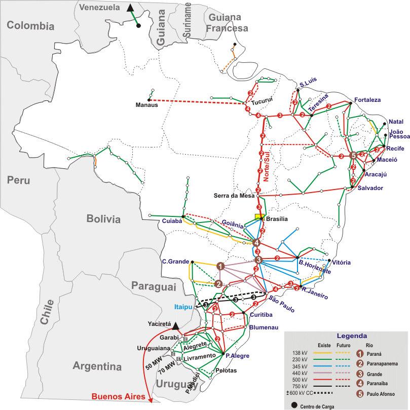 Longas linhas e carga esparsa Cuidados no controle de