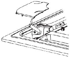 horizontal; Prenda a tampa da entrada de ar ao painel. Em seguida conecte o terminal principal do motor swing com os terminais correspondentes no corpo do aparelho respectivamente.