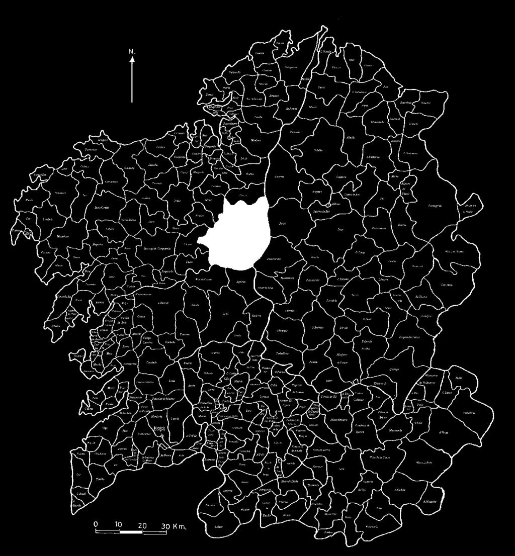 2.- Territorio e Medio Ambiente 2.1. Medio Físico O territorio obxecto da análise sitúase no extremo suroriental da provincia de A Coruña (ver mapas adxuntos).