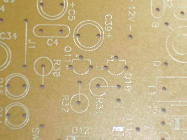 No caso de transistores colocados em placas
