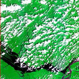 coberturas de nuvem (Instituto Nacional de Pesquisas Espaciais - Catálogo de imagens, 2011). Algumas composições coloridas 3R4G2B (bandas 3, 4 e 2) são mostradas na Figura 5.