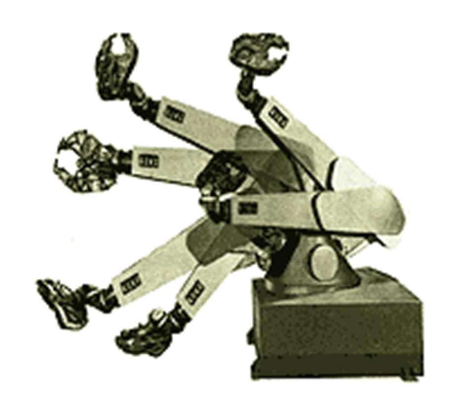 Em 1974 a empresa Cincinnati Milacron introduz o primeiro robô industrial controlado por computador que move objetos em uma linha de montagem denominado T3 (The Tomorrow Tool).