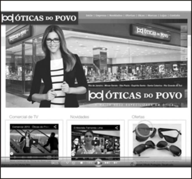 DI MAIO, L. R.; CAVALCANTE, N. W. F.; FERREIRA, S. B. L.; ROSA, J. L. A.; SILVEIRA, D. S. Figura 4: BL_04 clica no banner promocional para entrar na ótica pela vitrine e encontrar os endereços.