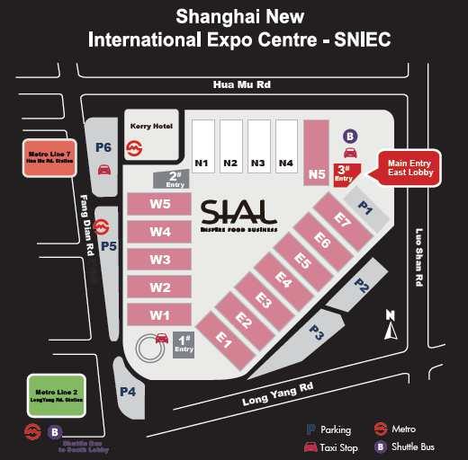 MAPA GERAL Feira SIAL CHINA 2018 FOOD INTERNATIONAL PAVILION Localização: a definir Metragem: 200m² Estandes: a localização dos estandes será estabelecida após seleção destes pelos expositores em