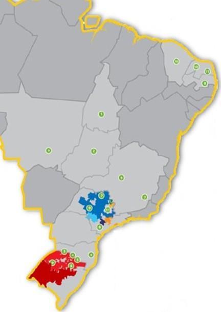 Atuação em geração, transmissão, distribuição, comercialização de