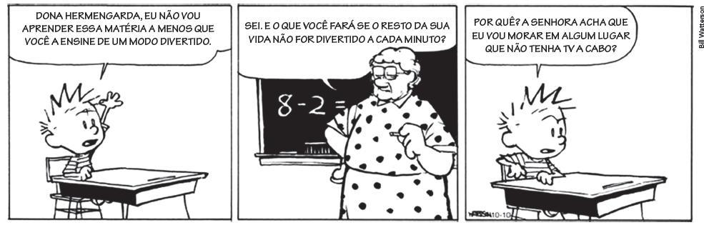 QUESTÃO 9 (1 ponto) - Leia o texto. A cobrinha chega em casa e pergunta para o seu pai: Papai, é verdade que somos venenosas? Não, minha filha, nós não somos respondeu o pai.