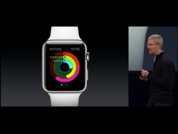 As aplicações do Apple Watch: Para o trabalho: Salesforce Wave, MLB At Bat, Twitter e American Airlines Siri: activa com dois cliques Wechat app: resposta a mensagens Despertador Integrado com o