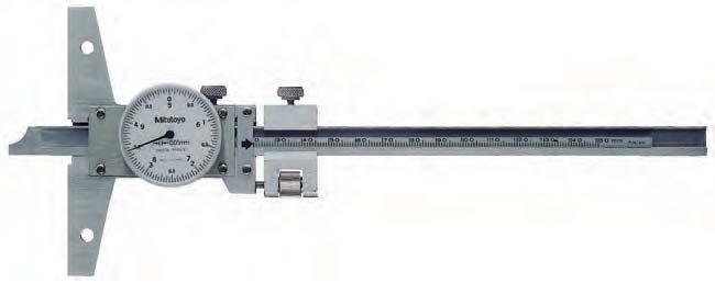 Paquímetro de Profundidade de Relógio Série 52 O Paquímetro de Profundidade de Relógio apresenta as seguintes vantagens: Comparador com mostrador de fácil leitura.