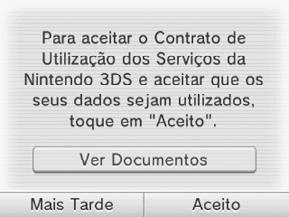 ofensivas. A utilização de linguagem inapropriada pode levar à restrição da apresentação do seu nome noutras Consolas Nintendo 3DS.