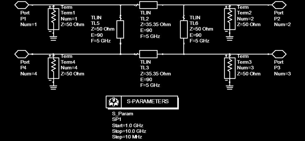 S 41 em db Trace as curvas de fase de S 21 e S 31 Trace as curvas