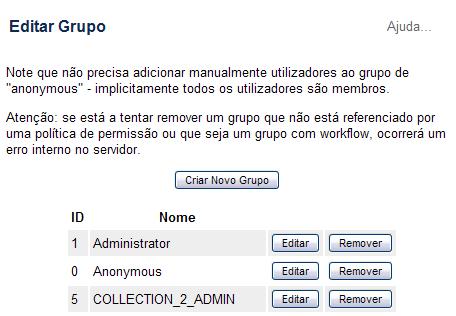 29.2 Utilizadores Os administradores do serviço poderão adicionar manualmente novos utilizadores, editar a informação acerca dos utilizadores ou remover utilizadores do serviço.