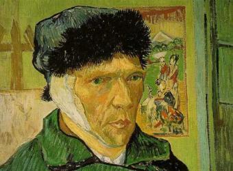 Título: Autorretrato com orelha enfaixada Autor: Vincent van Gogh Data: 1889 Tipo: