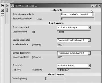 As respectivas palavras podem ser atribuídas através de drag & drop. 1409711883 Parametrização de FCBs Clicando "FCB", abre-se a interface de parametrização de FCBs.