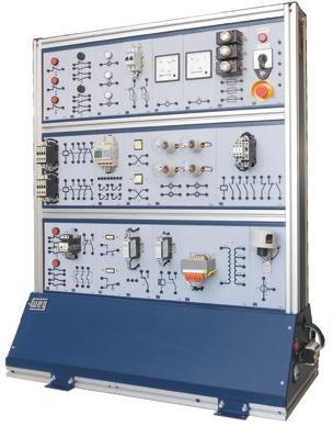 www.we.net Módulo Eletrotécnica Permite a montaem de diversas experiências de eletrotécnica, desde os mais simples circuitos de iluminação até os mais diversificados circuitos de partida de motores.