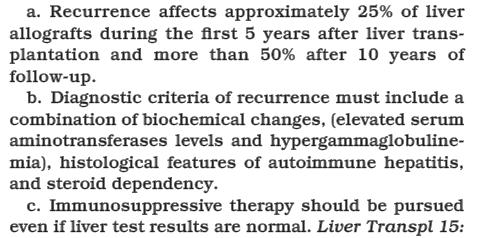 Clique Resultados para editar o estilo Recorrência HAI Recurrence of Autoimmune Disease, PSC, PBC, and