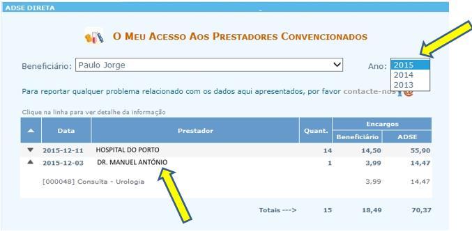 Os Meus Descontos Através desta funcionalidade pode consultar os seus descontos entregues à ADSE desde o ano de 2012.