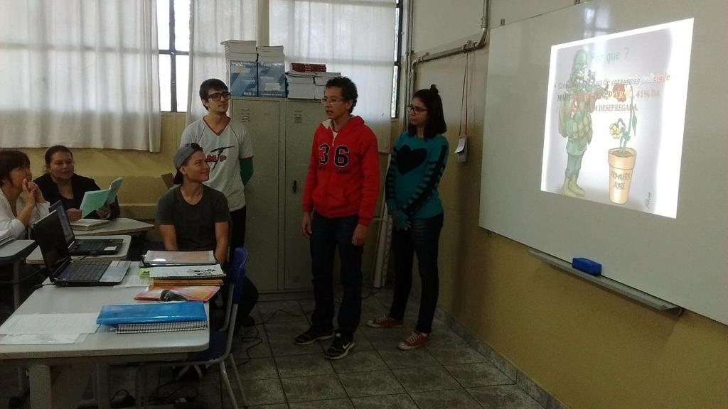 Registros Apresentação em sala de aula do