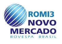647 Total: 647 Free Float = 50,8% 12 de fevereiro de 2014 Teleconferência de Resultados Horário: 11h00min (Brasil) Telefone para conexão: +55 (11) 4688 6341 Senha para participantes: Romi Contato