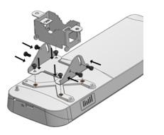 suporte de parede ou tubo ao suporte de fixação; 6.