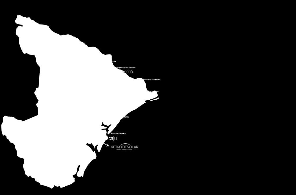 ABRANGÊNCIA A Retrofit Solar atua em todo o estado de Sergipe através de sua equipe comercial e seus