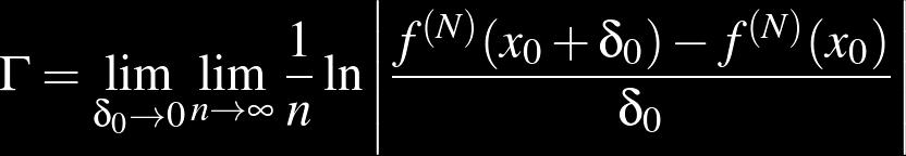 incerteza Dado o mapa xn+1=f(xn) e sejam x0 e