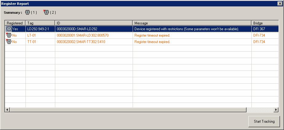 AssetView Server Se os instrumentos selecionados possuírem modelos de manutenção, o AssetView Server registrará estas manutenções depois de registrar os blocos.