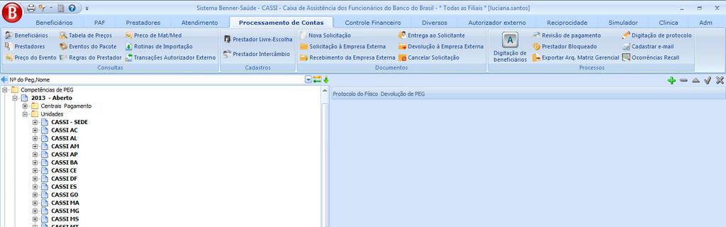 imediatamente ao participante e não será necessário registrar o recebimento da solicitação de reembolso (por meio de carimbo ou por protocolo no SOC).