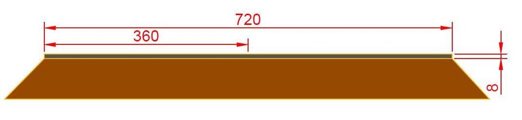 72 Figura 6.2 - Corte transversal da plataforma de rolamento. Fonte: Autor.