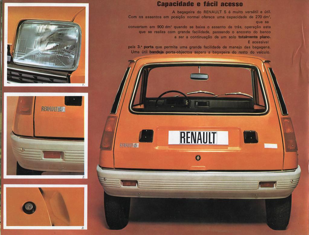 Capacidade e fácil acesso A bagageira do RENAULT 5 é muito versátil e útil.